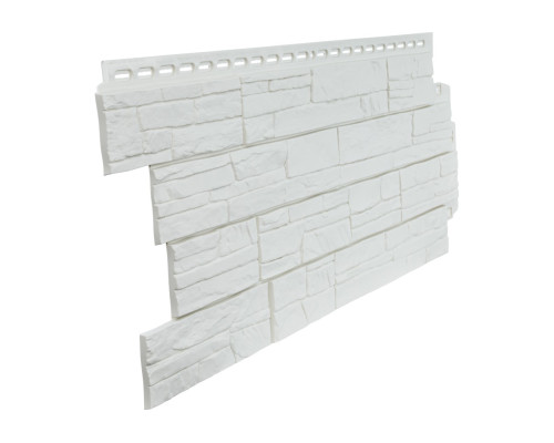 фасадная панель Гранд Лайн сланец классика молочный