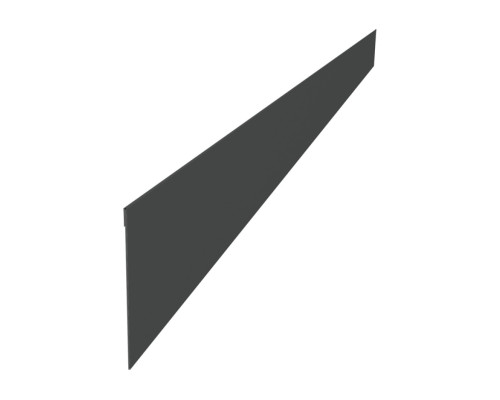 Ламель забора жалюзи Палермо Гранд Лайн 0,5 Драп RAL 7016 антрацитово-серый
