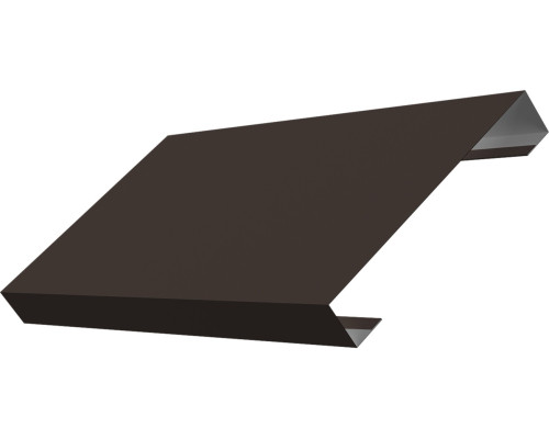 Ламель лицевая 125 забора жалюзи Техас Гранд Лайн 0,45 ПЭ RR 32 темно-коричневый