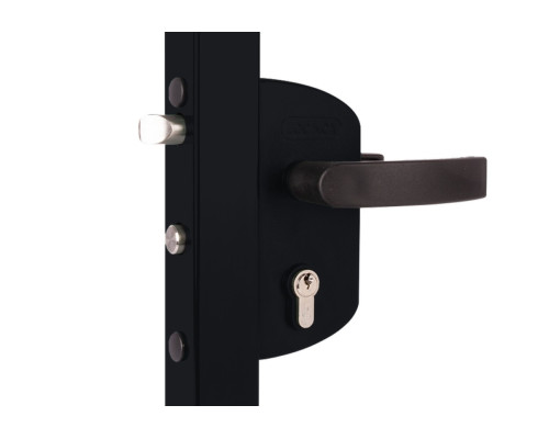 Locinox Замок LAKZ 4040 P1L корпус полиамидный, с ручками из полиамида, черный RAL 9005 в Санкт-Петербурге